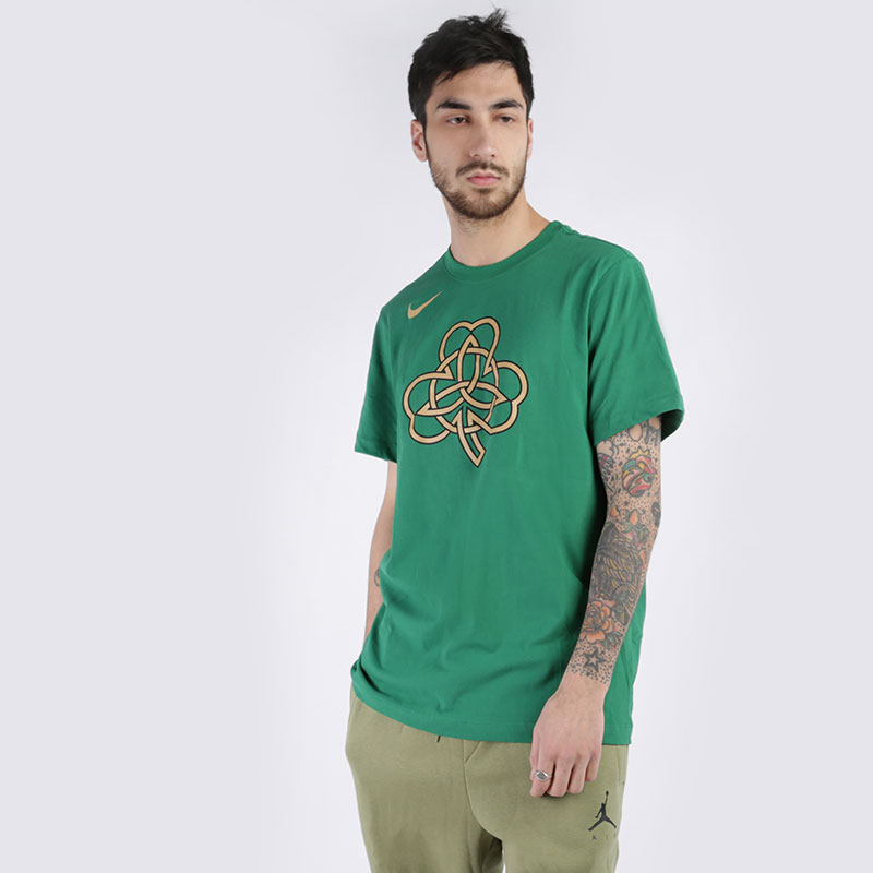 мужская зеленая футболка Nike Celtics City Edition LogoDri-FIT NBA T-Shirt BV8888-312 - цена, описание, фото 1